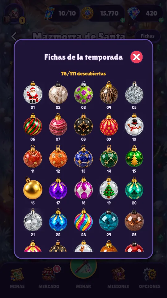 Season tiles