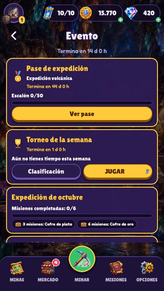 Events: a monthly mission pack